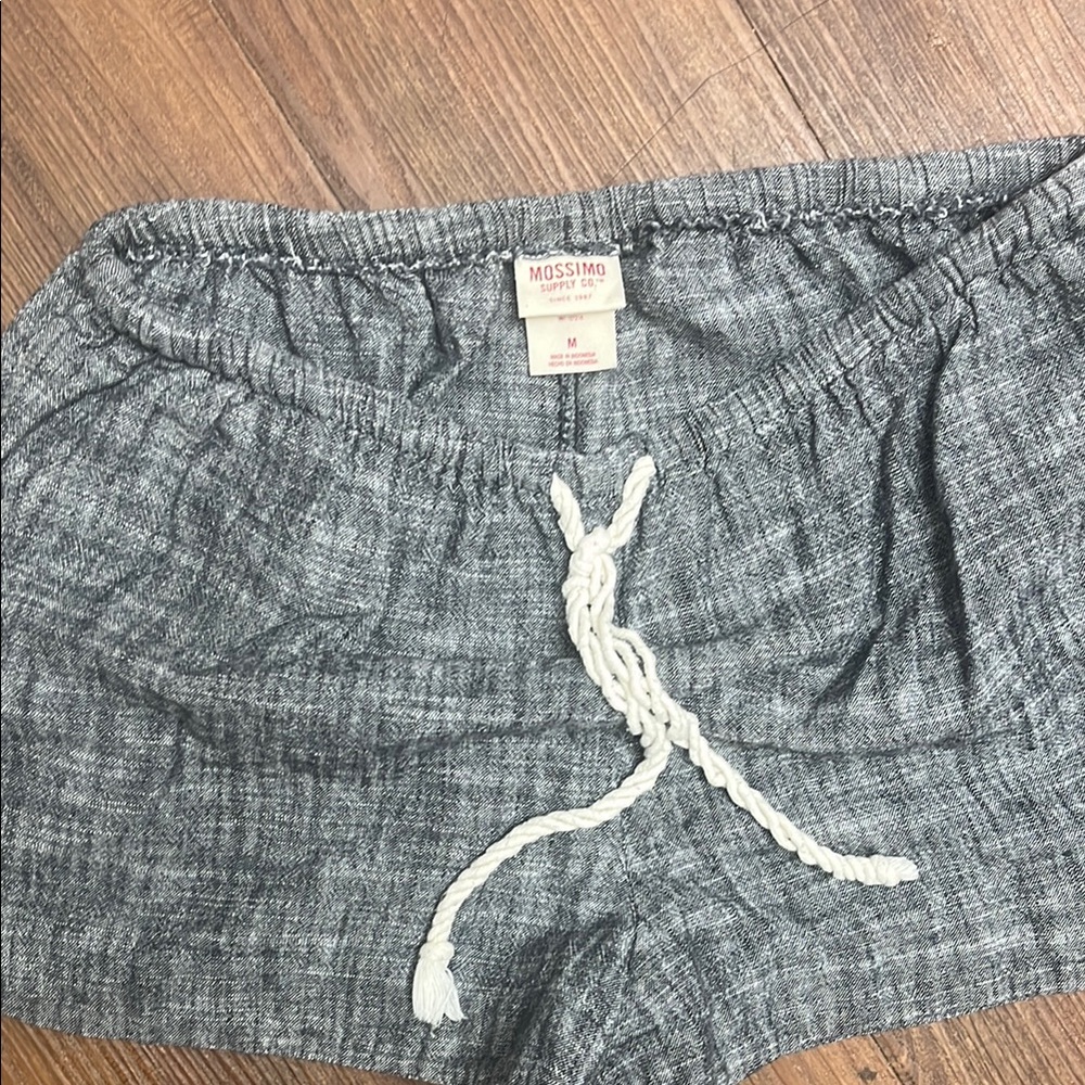Mossimo Supply Co. Gray Athletic Shorts with Elastic Waistband